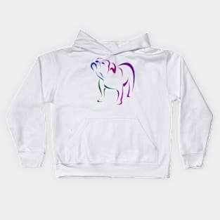 Bulldog Multicolor! Especially for Bulldog owners! Kids Hoodie